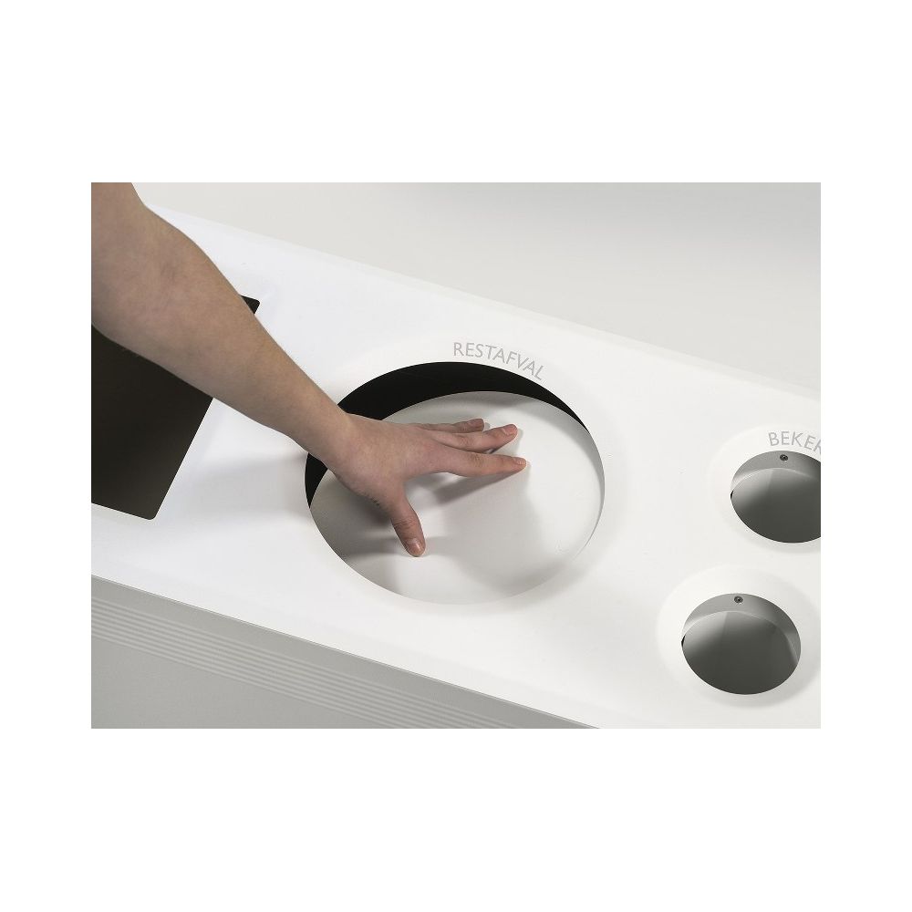 Rond klepje tbv Functionals afvalscheidingssysteem Ditch - wit