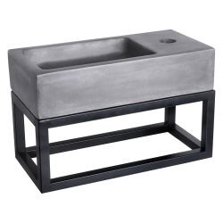 Differnz Ravo fontein los beton kraangat rechts - donkergrijs