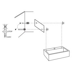 Differnz Flat small losse fontein marmer - wit