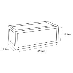 Differnz handdoekhouder voor fontein 37,5x18,5x15,5 cm - zwart