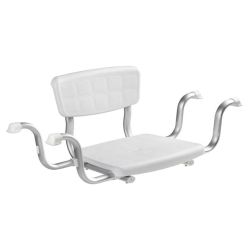 SecuCare Quattro badzitje met rugleuning - wit