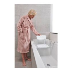 SecuCare Quattro badzitje met rugleuning - wit
