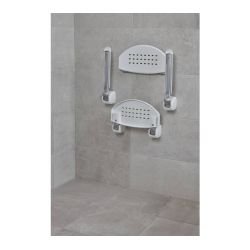 SecuCare opklapbare Douchezitje - Wit