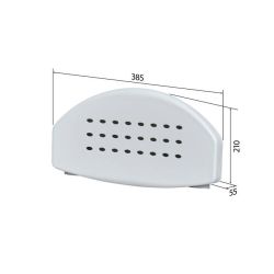 SecuCare rugleuning voor douche stoel/zitje - wit