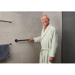 SecuCare Wandbeugel 60 cm RVS - zwart