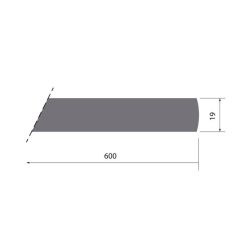 SecuCare Antislip Sticker Langwerpig 15 stuks 19x600 mm - grijs