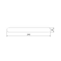 SecuCare Antislip Sticker Langwerpig 12 stuks 245x25 mm - wit