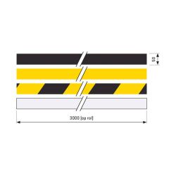 SecuCare Antislip Sticker Op rol 300x5 cm - Zwart