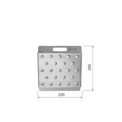 SecuCare Plus Mini 1 drempelhulp 25x3-7 cm - staal