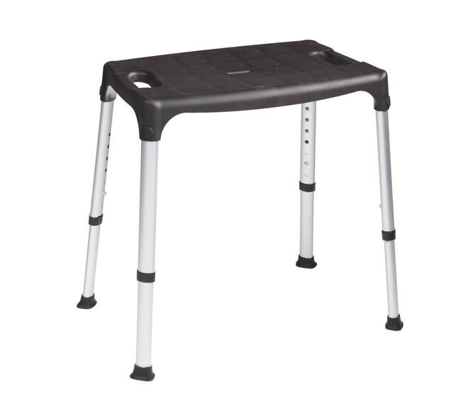 SecuCare SecuCare Quattro douchestoel, verstelbaar in hoogte 39-54 cm - zwart