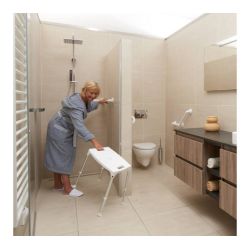 SecuCare Douchestoel Quattro verstelbaar in hoogte 39-54 cm - wit