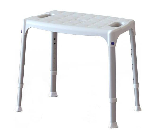 SecuCare SecuCare Quattro douchestoel, verstelbaar in hoogte 39-54 cm - wit