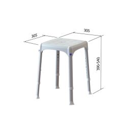 SecuCare Douchekruk Quattro verstelbaar in hoogte 39-54 cm - Wit