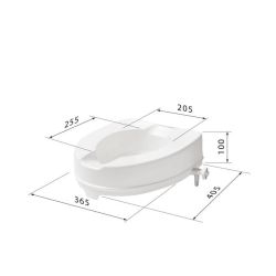 SecuCare Toiletverhoger zonder klep hoogte 10 cm - wit