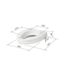 SecuCare Toiletverhoger zonder klep hoogte 6 cm - wit