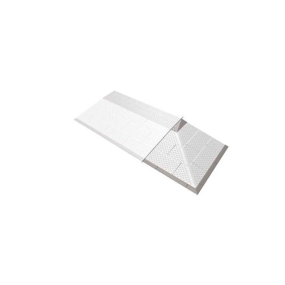 SecuCare drempelhulp 3 laags uitbreiding 1-zijdig links/rechts 32x45 cm - Grijs/Bruin