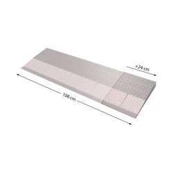 SecuCare drempelhulp - 2 verbredingsset naar 108 cm - Grijs/Bruin