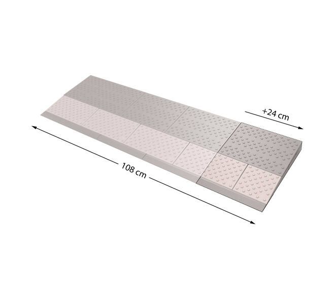 SecuCare SecuCare drempelhulp - 2 verbredingsset naar 108 cm - grijs/bruin