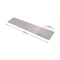 SecuCare drempelhulp - 1 verbredingsset naar 108 cm - Grijs/Bruin