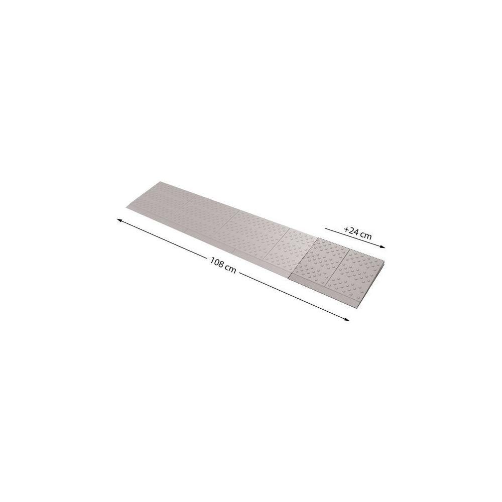 SecuCare drempelhulp - 1 verbredingsset naar 108 cm - Grijs/Bruin