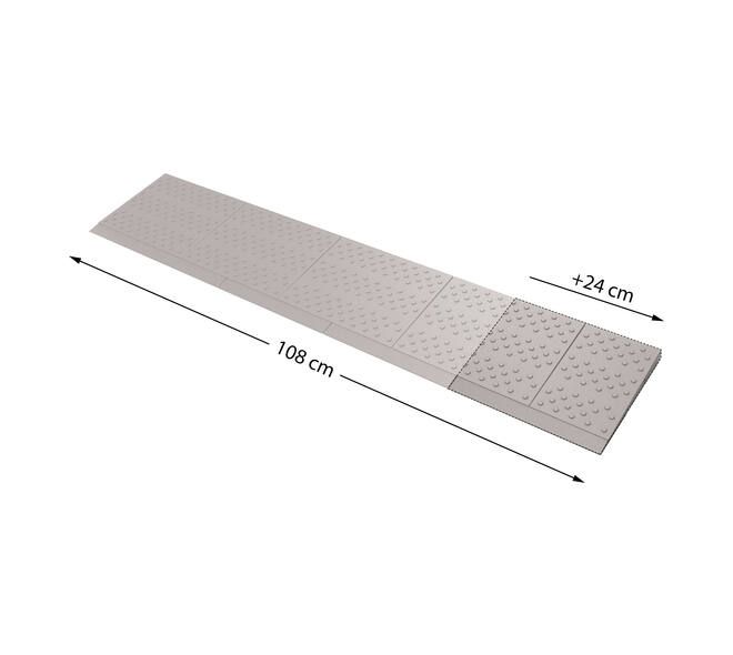 SecuCare SecuCare drempelhulp - 1 verbredingsset naar 108 cm - grijs/bruin