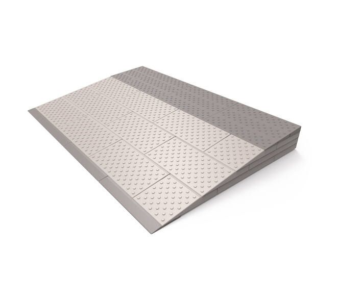 SecuCare SecuCare drempelhulp Set 4 laags 84x8x57 cm - grijs/bruin