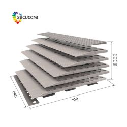 SecuCare drempelhulp Set 6 laags 84x12x81 cm - Grijs/Bruin