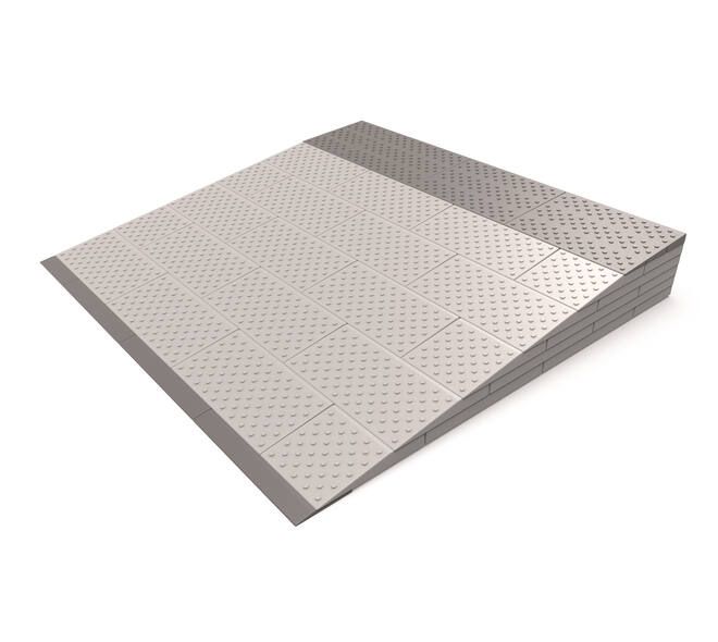 SecuCare SecuCare drempelhulp Set 6 laags 84x12x81 cm - grijs/bruin