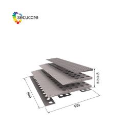 SecuCare drempelhulp Set 3 laags 84x6x45 cm - Grijs/Bruin