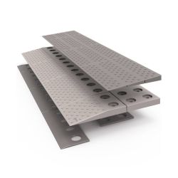 SecuCare drempelhulp Set 2 laags 84x4x33 cm - Grijs/Bruin