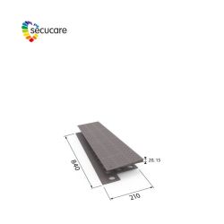 SecuCare drempelhulp Set 1 laags 84x2x21 cm - Bruin