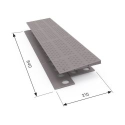 SecuCare drempelhulp Set 1 laags 84x2x21 cm - Bruin