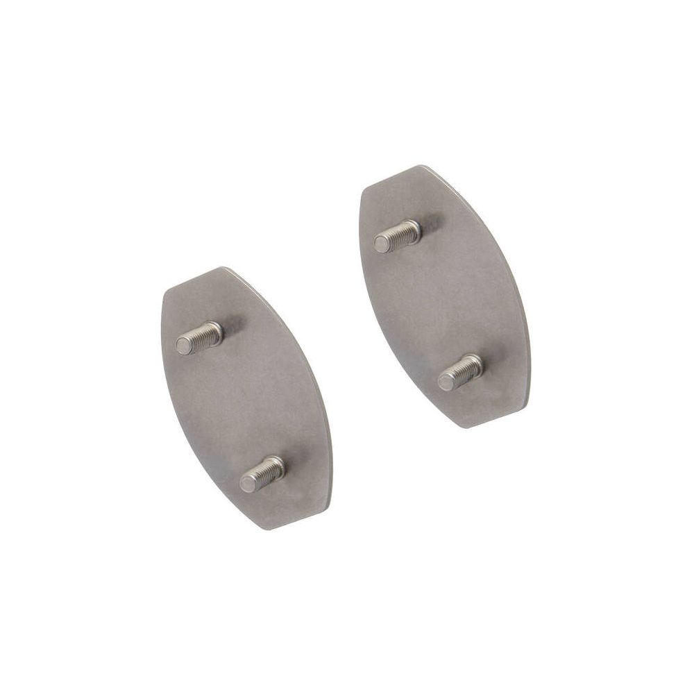 SecuCare wandbeugel plaatjes voor lijmbevestiging (2 stuks) - RVS