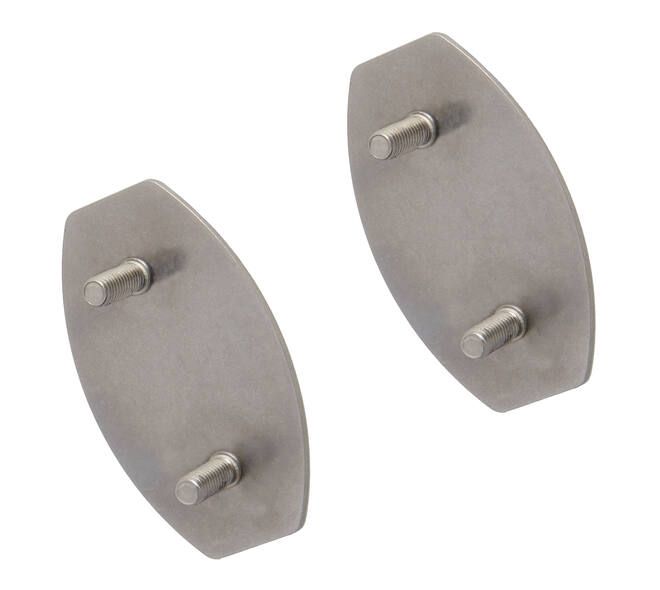 SecuCare SecuCare wandbeugel plaatjes voor lijmbevestiging (2 stuks) - RVS