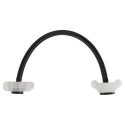 Differnz aansluitslang 50 cm voor kraan flexibel 3/8 inch naar 1/2 inch - zwart