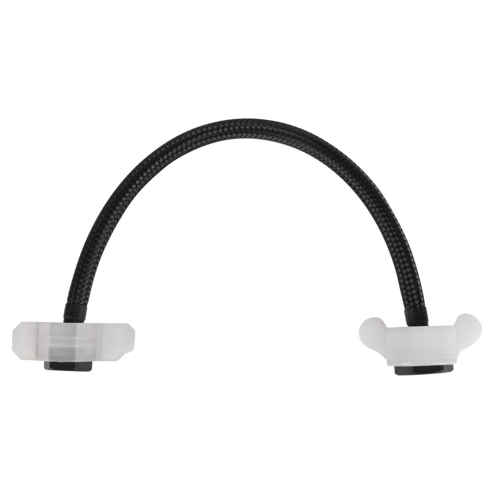 Differnz aansluitslang 50 cm voor kraan flexibel 3/8 inch naar 1/2 inch - zwart