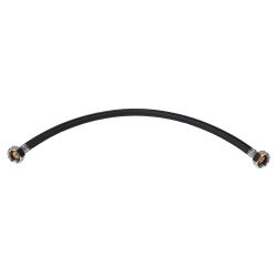 Differnz aansluitslang 50 cm voor kraan flexibel 3/8 inch naar 1/2 inch - zwart