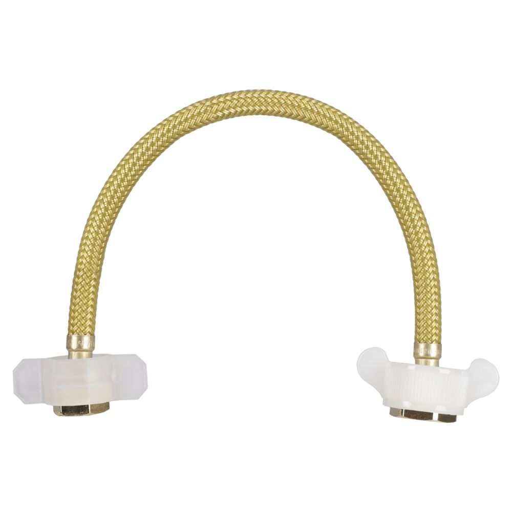 Differnz aansluitslang 30 cm voor kraan flexibel 3/8 inch naar 1/2 inch - goud