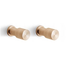 PIET BOON PB20 set van 2 haken 20mm - PVD licht brons