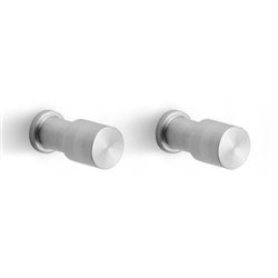 PIET BOON PB20 set van 2 haken 20mm - mat RVS