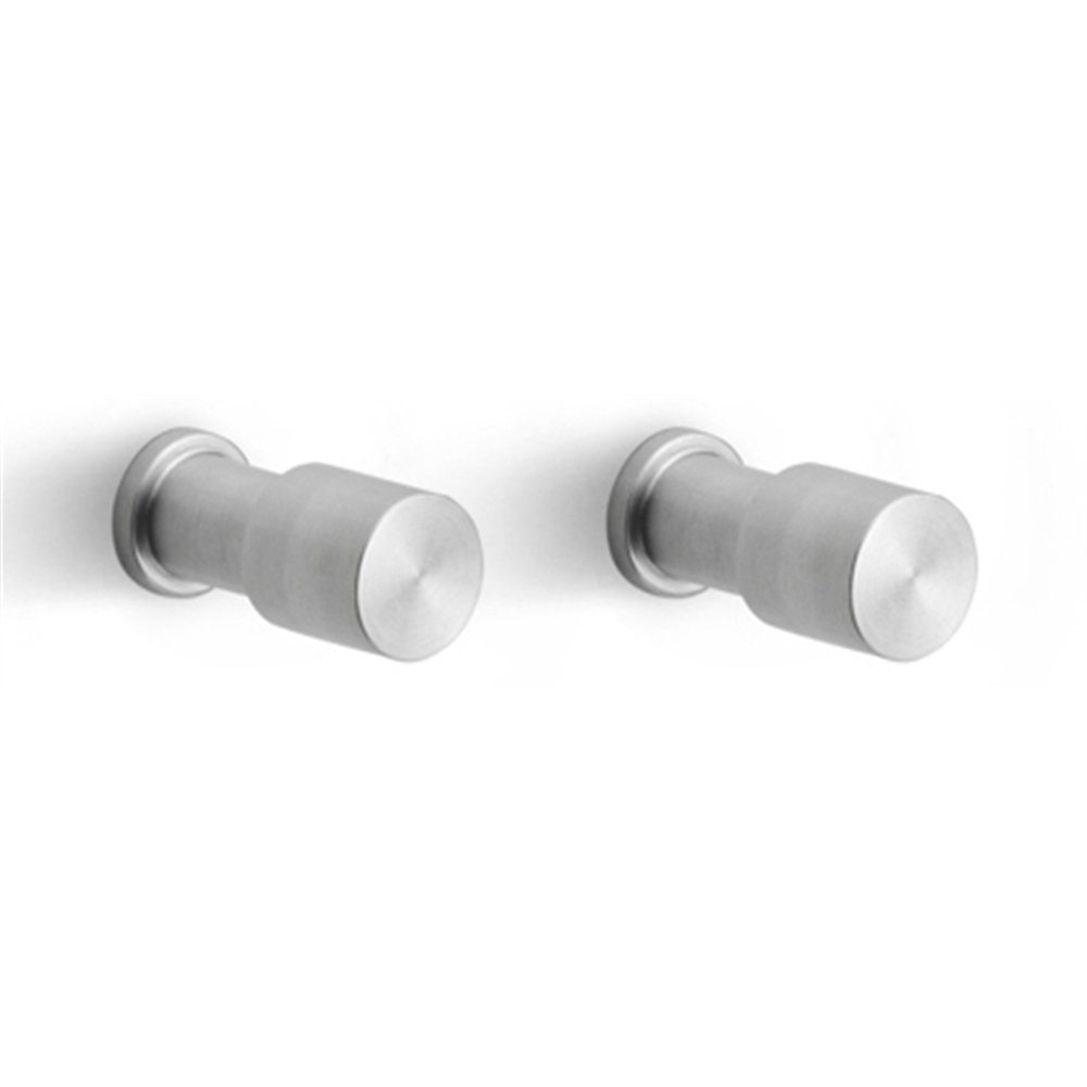 PIET BOON PB20 set van 2 haken 20mm - mat RVS