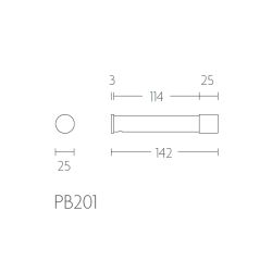 PIET BOON PB201 reserve toiletrolhouder - wit