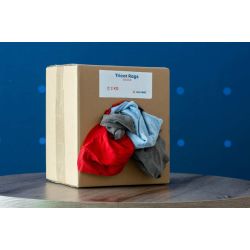 Poetslappen interlock gekleurd 10kg in doos (Sweatshirts & T-shirts)