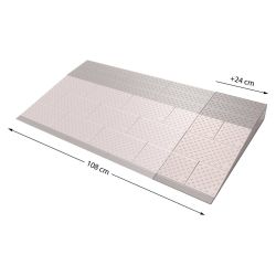 SecuCare drempelhulp - 4 verbredingsset naar 108 cm - grijs/bruin