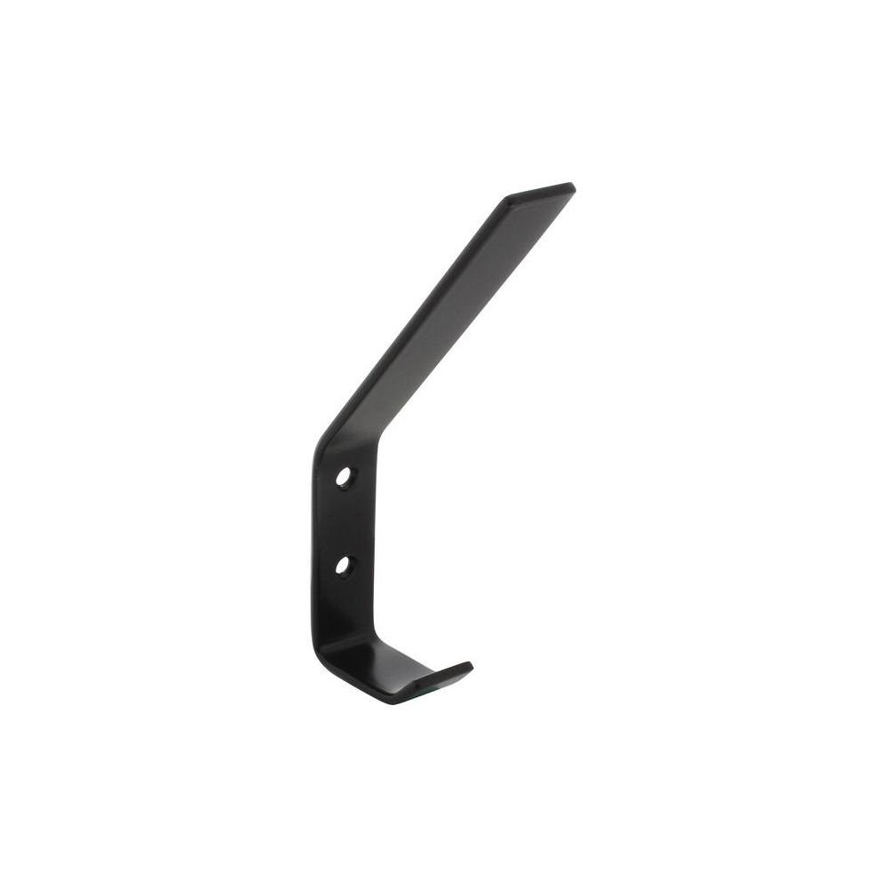 Intersteel Kapstokhaak gebogen 140x80mm - Zwart