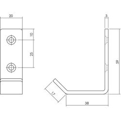 Intersteel Jashaak gebogen - RVS
