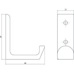 Intersteel jashaak recht gegoten - RVS mat