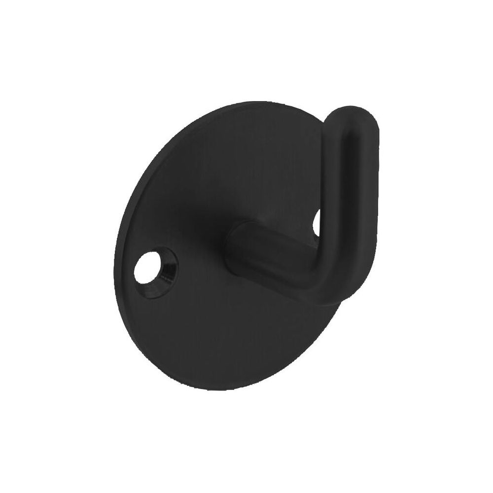 Intersteel jashaak op ronde achterplaat ø45mm - Zwart